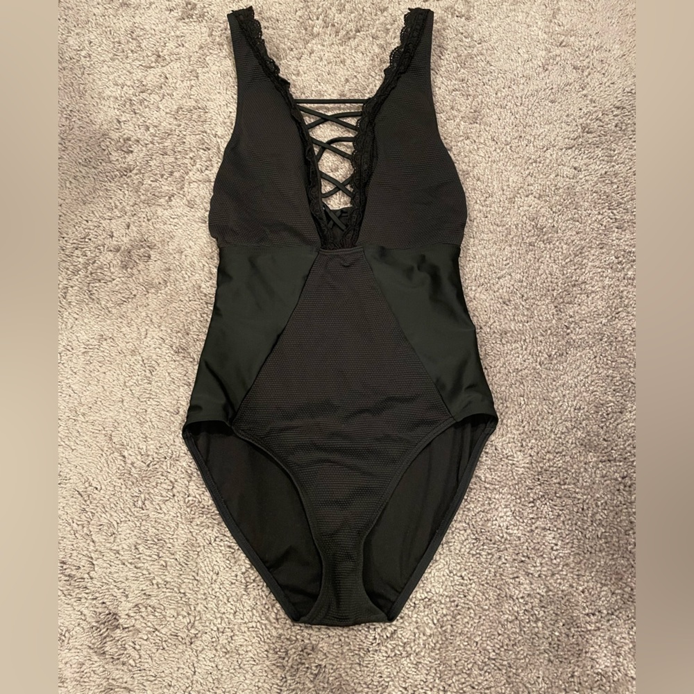 Black One Piece Swim suit